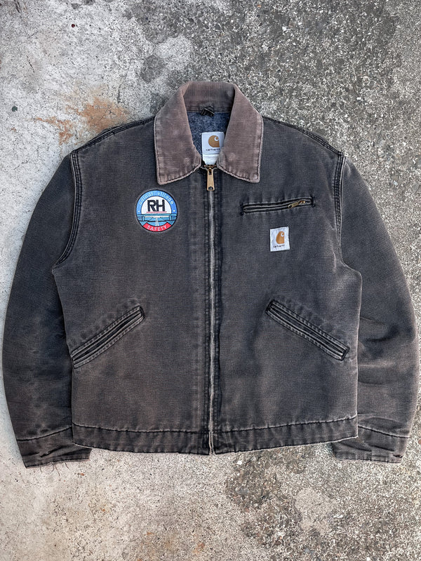 Carhartt “Adidas Village Safety” Faded Black Lined Work Jacket (S)