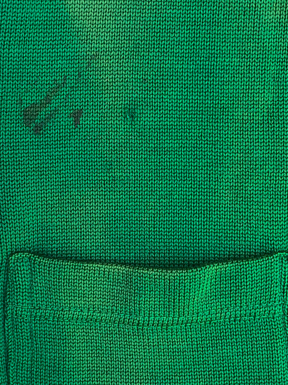 1940s Sun Faded Green “Stratton” Varsity Knit Cardigan