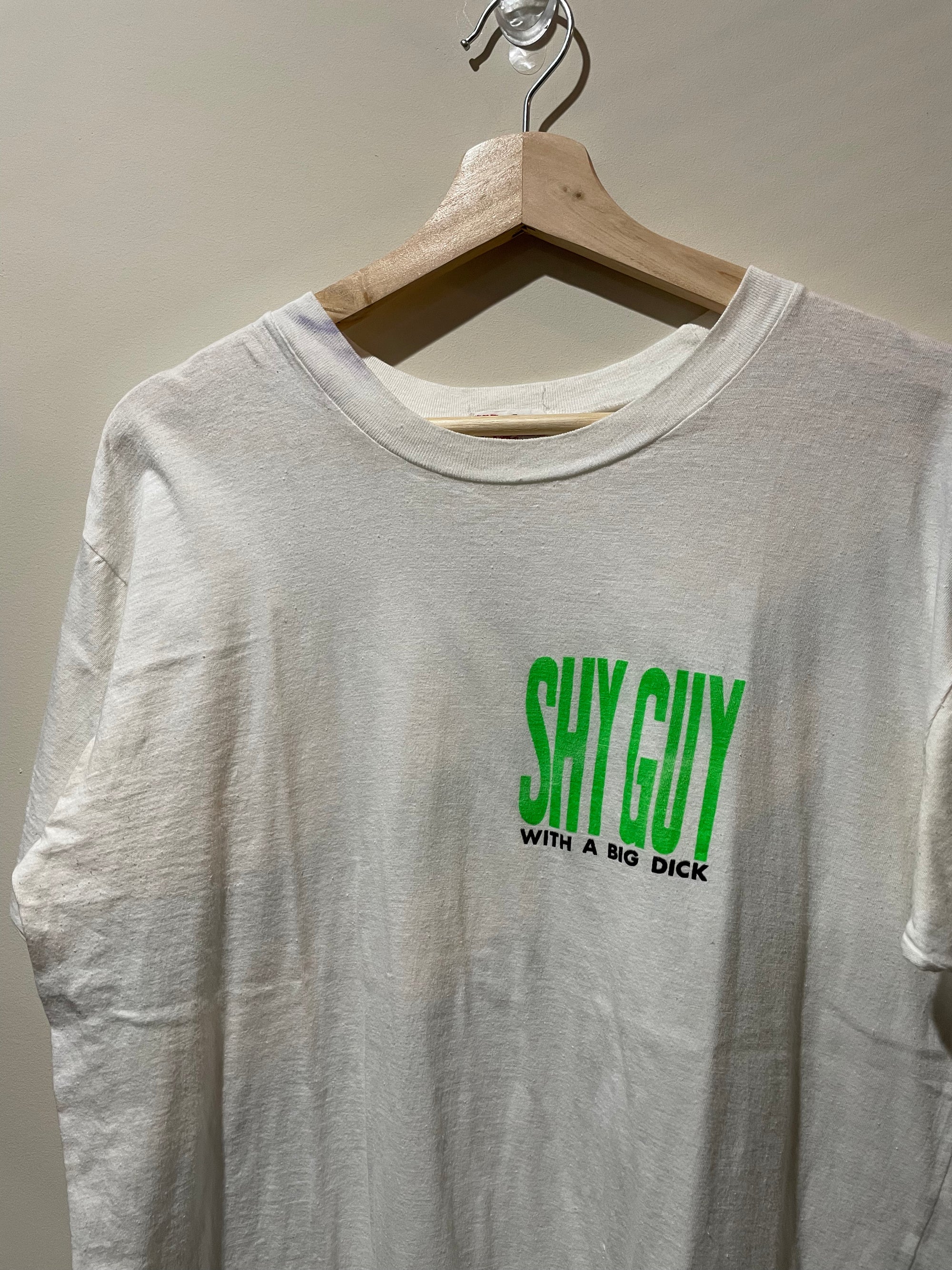 1980s “Shy Guy With A Big Dick” Single Stitched Tee