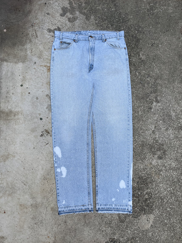 1980s Orange Tab Levi’s Faded Blue 505 Released Hem (34X31)