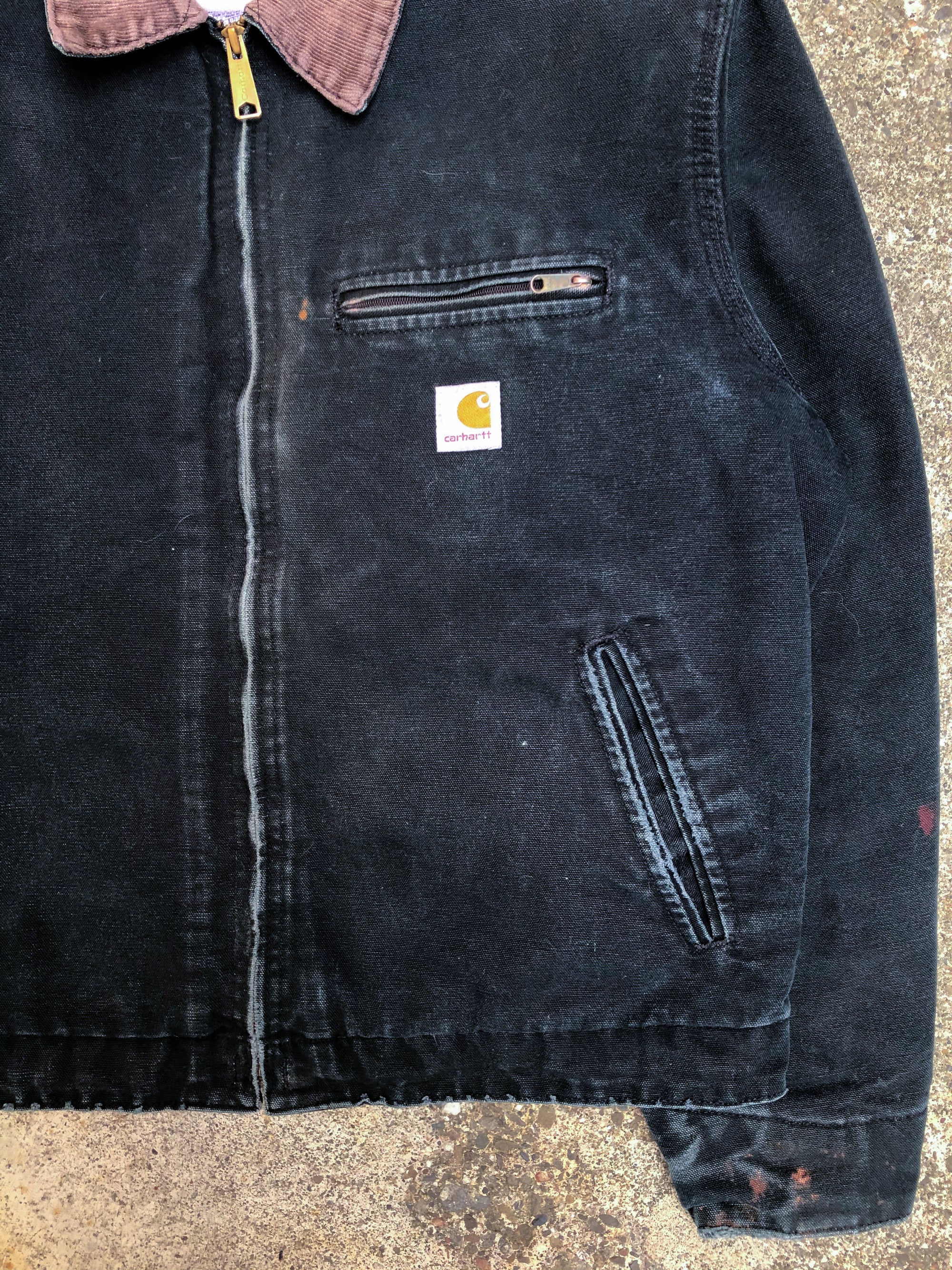 1990s Carhartt Black Lined Work Jacket (M)