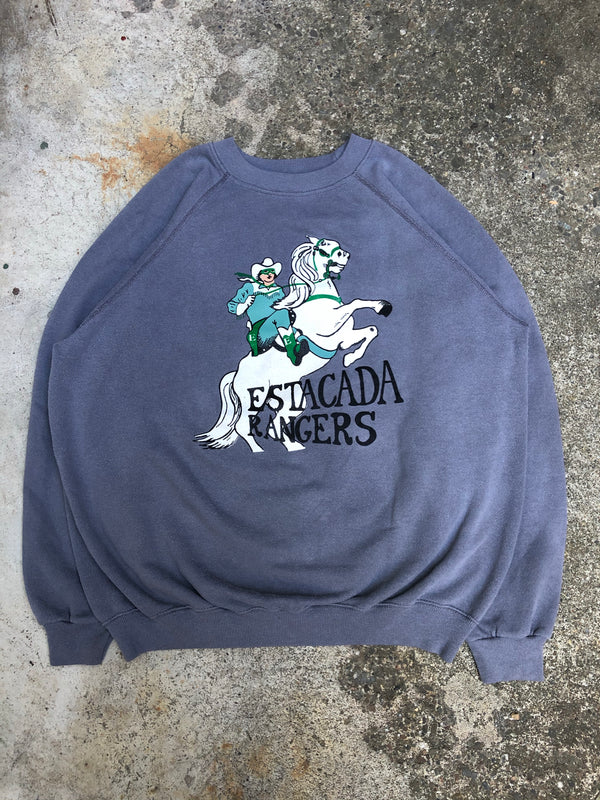 1980s Charcoal “Estacada Rangers” Raglan Sweatshirt