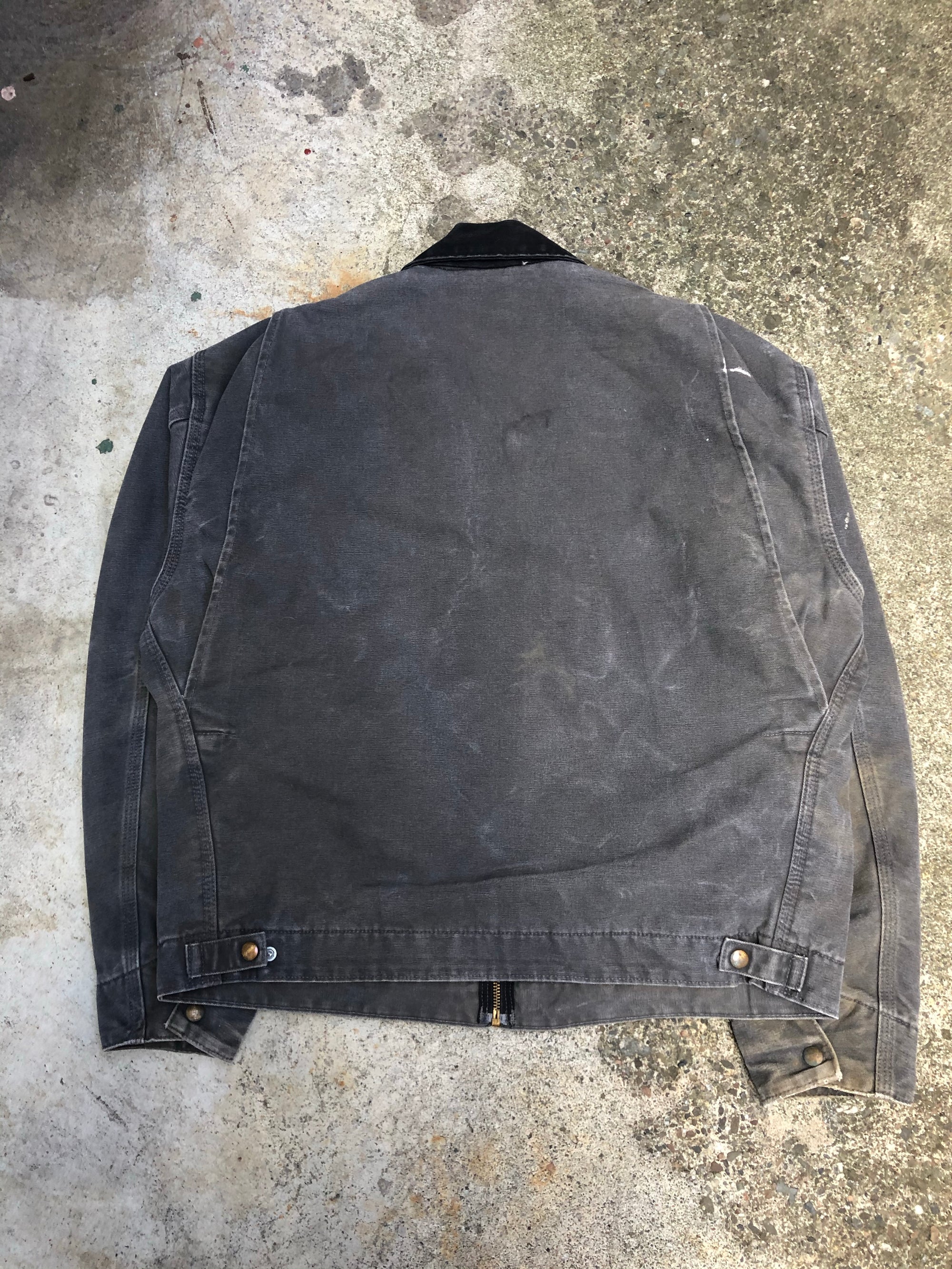 1990s Carhartt Dusty Gravel Grey Lined Work Jacket (L)