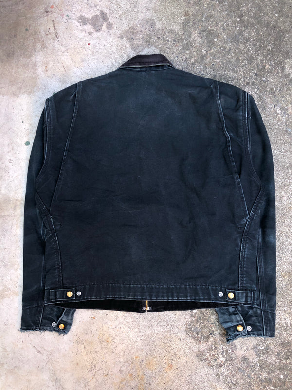 1990s Carhartt Faded Black Lined Work Jacket (M/L)