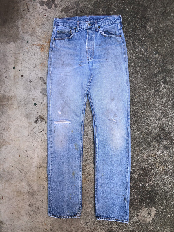 1980s Levis Faded Blue 501 (27X33)