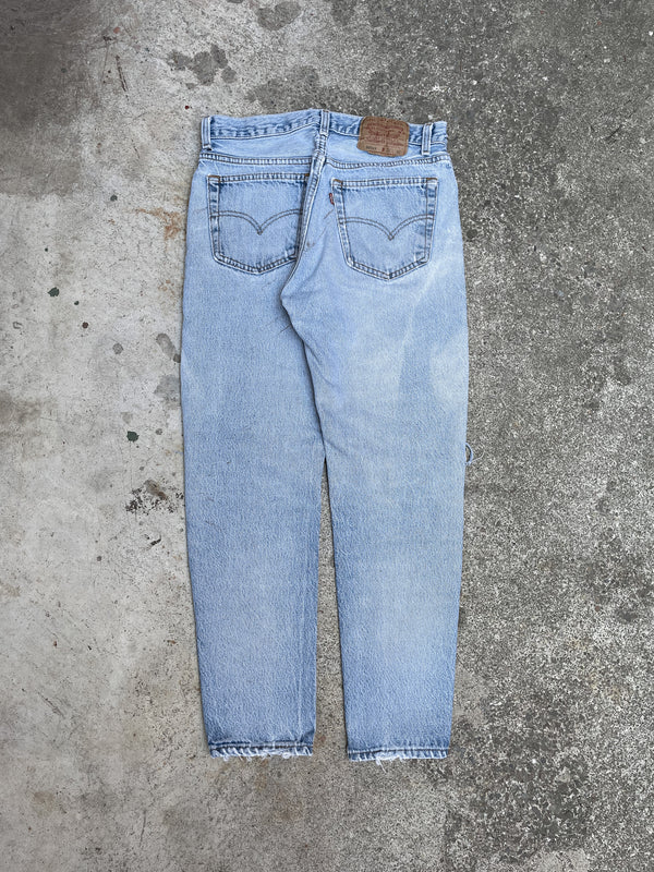 1990s Levi’s Patch Repaired Faded Blue 501 (28X26)