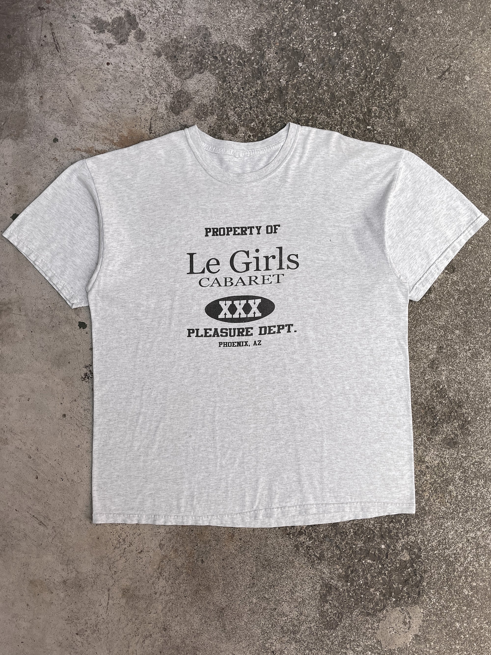 Vintage “Le Girls Cabaret” Heather Grey Tee