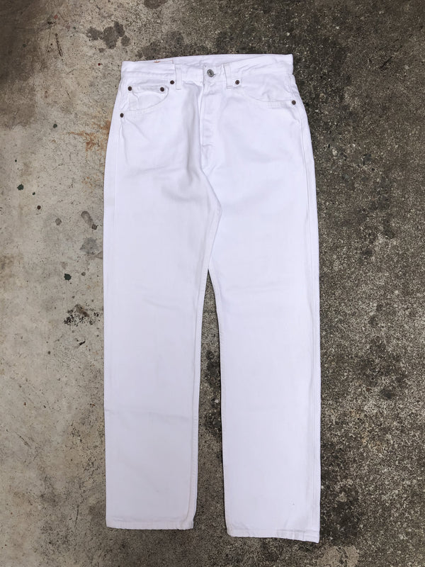 1990s Levis White 501 (30X30)