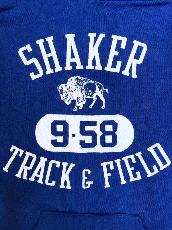 1970s Royal Blue “Shaker Track & Field” Hoodie