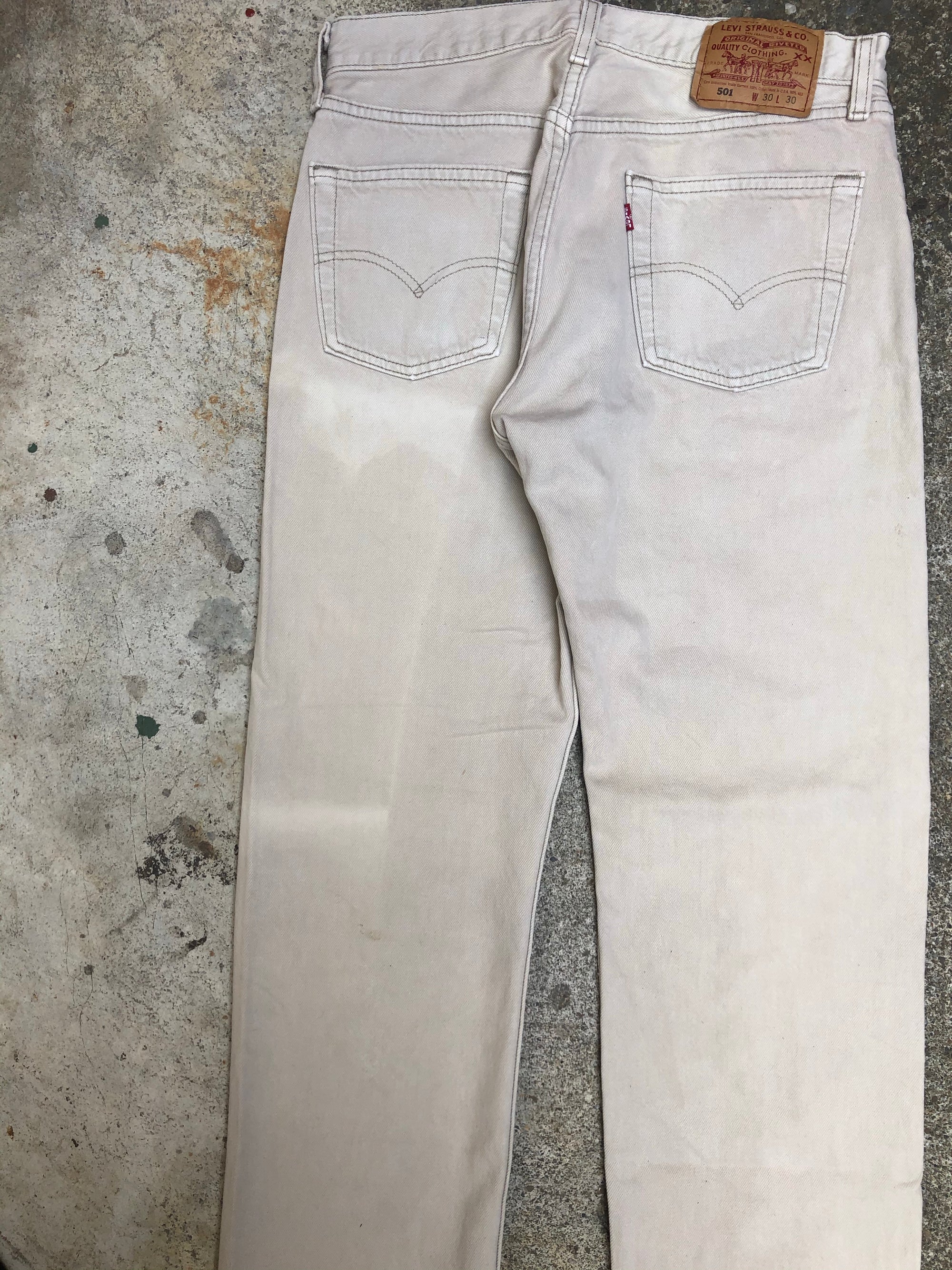 1990s Levis 501 Cream (29X29)