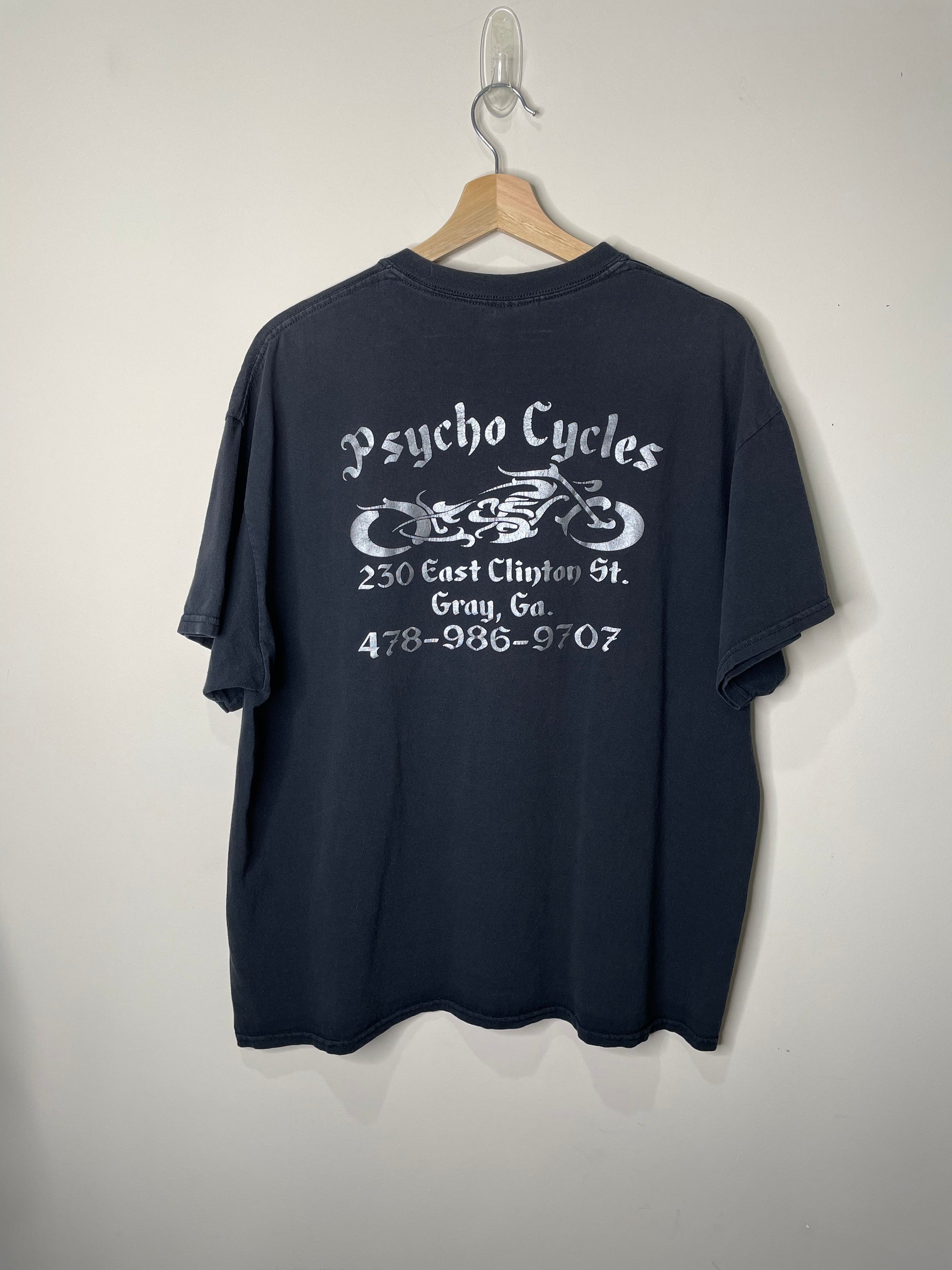 “Psycho Cycles” Faded Tee (XL)