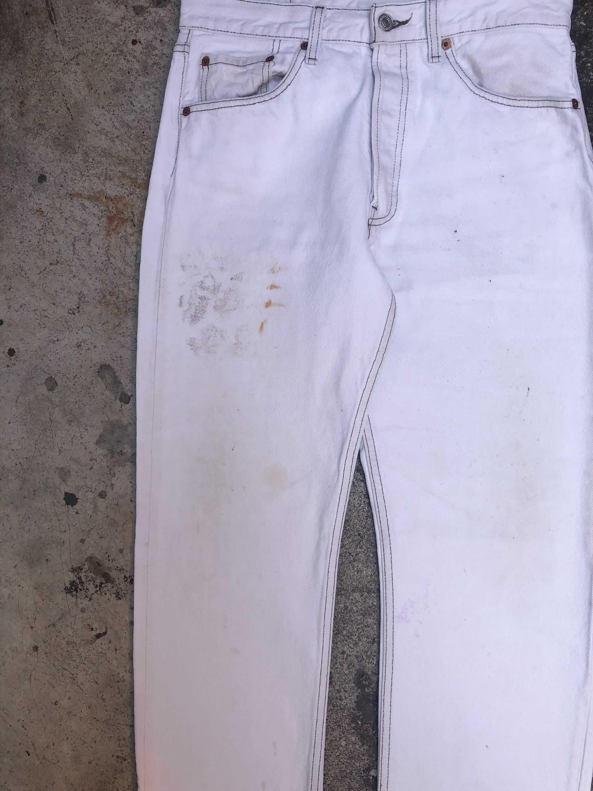 1990s Levis Dirty White 501 (30X33)