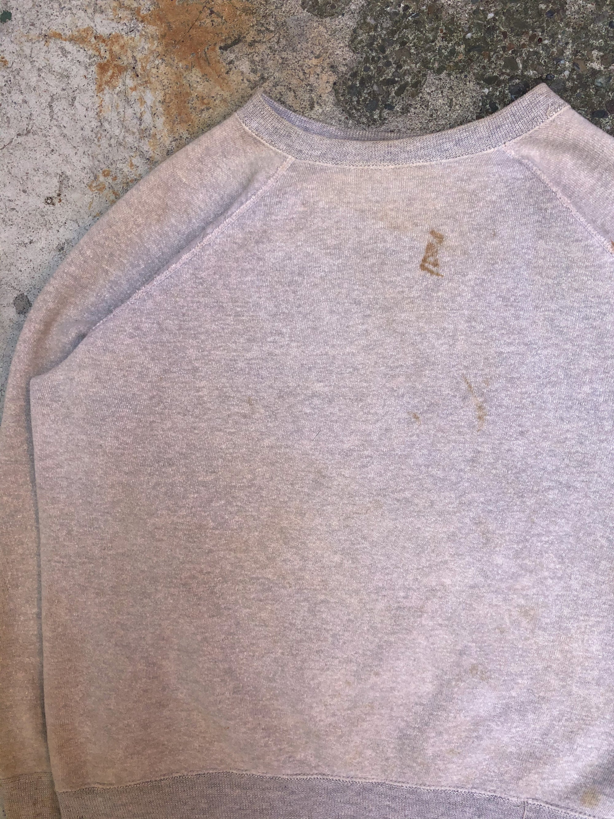 1980s Oatmeal Blank Raglan Sweatshirt