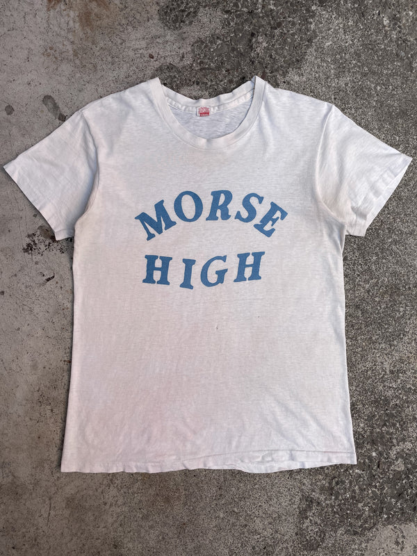 1960s “Morse High” Stained Single Stitched Tee