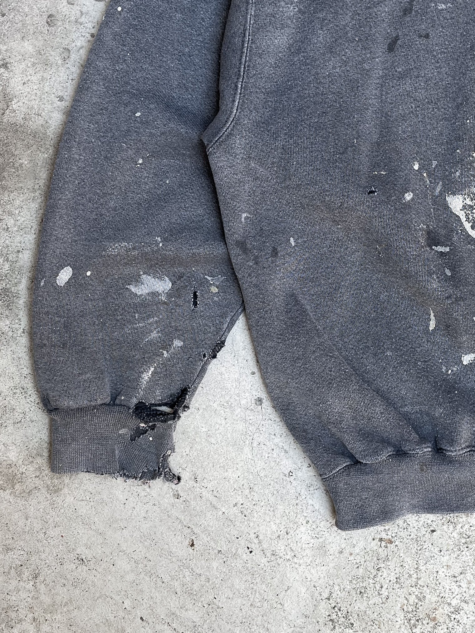 1990s Nike Painted Faded Grey Sweatshirt