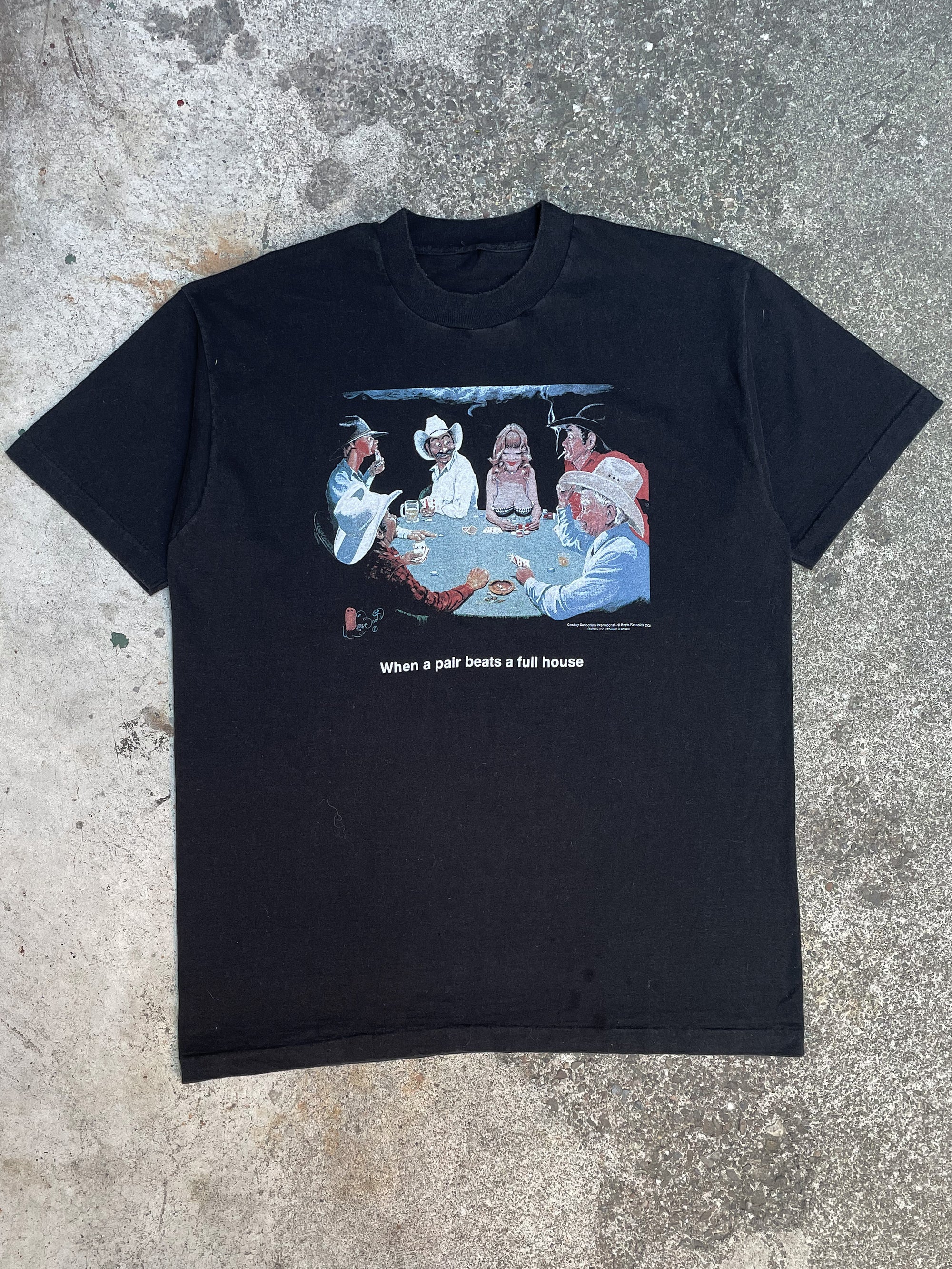 1990s “When A Pair Beats A Full House” Single Stitched Tee (XL)