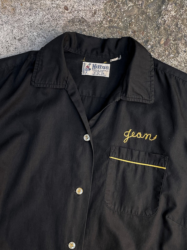 1960s “Upper Adams Lanes” Chain Stitched Bowling Shirt