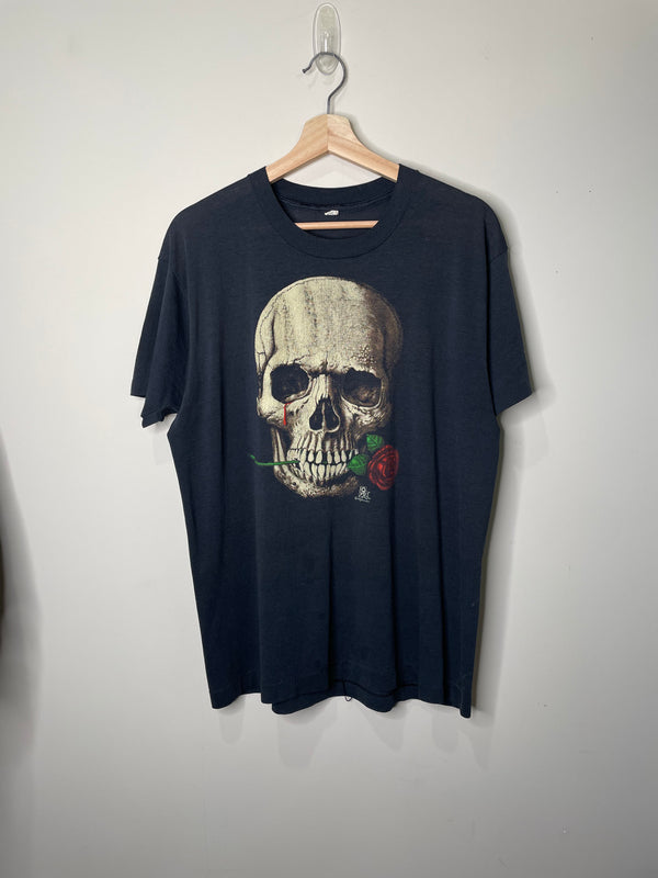 1980s “Skull and Rose” Screen Stars Single Stitched Tee (M/L)