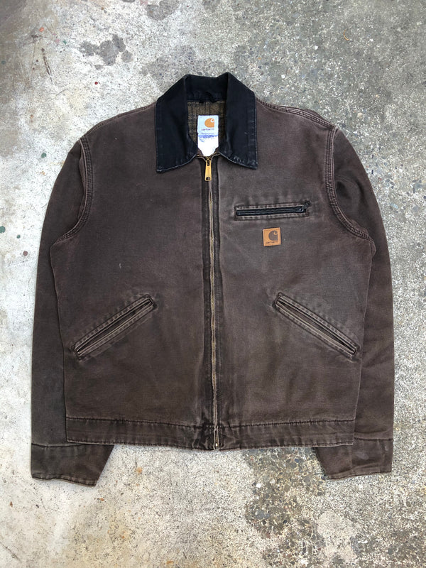 1990s Carhartt Chocolate Brown Lined Work Jacket