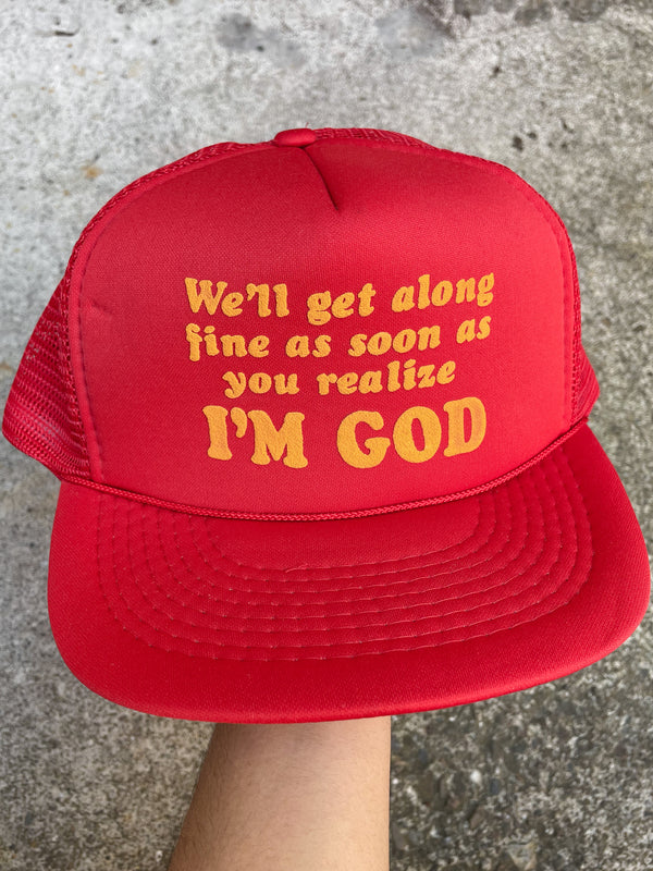 1990s “I’m God” Trucker Hat