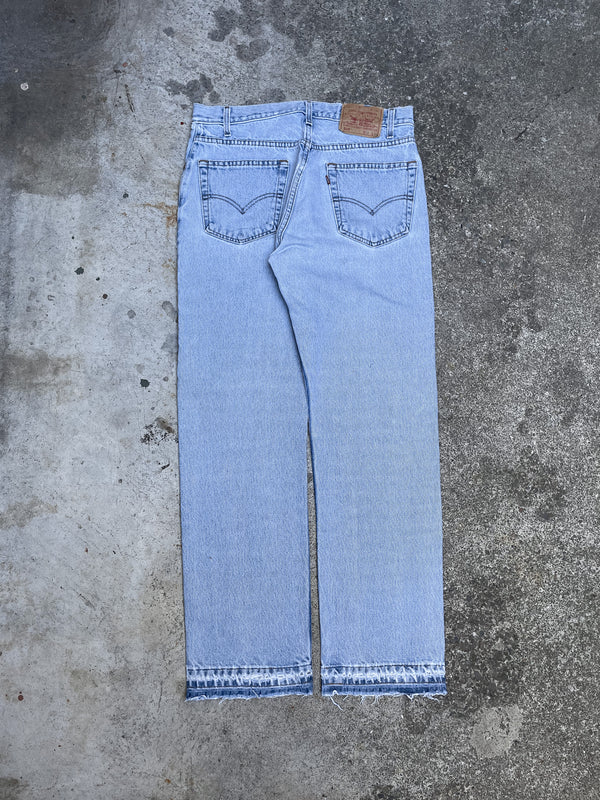 1990s Levi’s Faded Blue 505 Released Hem (32X30)