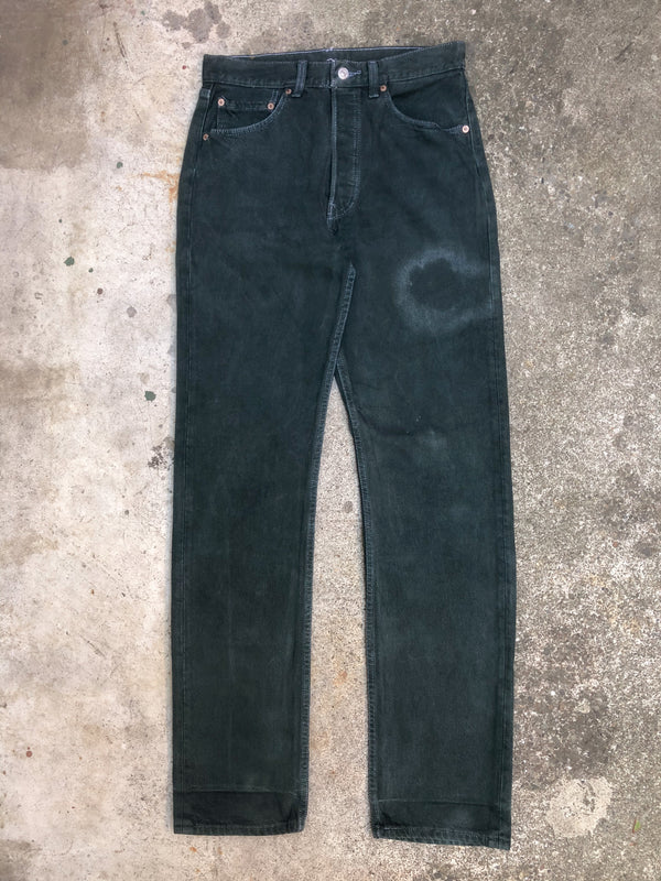 1990s Levis Faded Pine Green 501 (30X34)