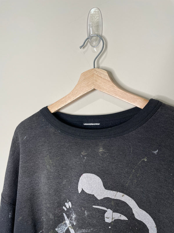 1990s Sun Faded Painted Black “Koala” Sweatshirt (L/XL)