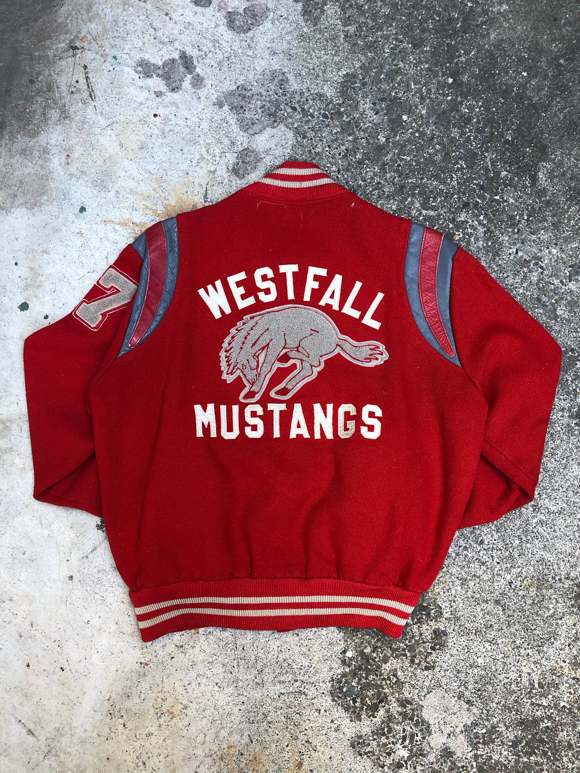 1970s Chain Stitch “Westfall Mustangs” Varsity Jacket