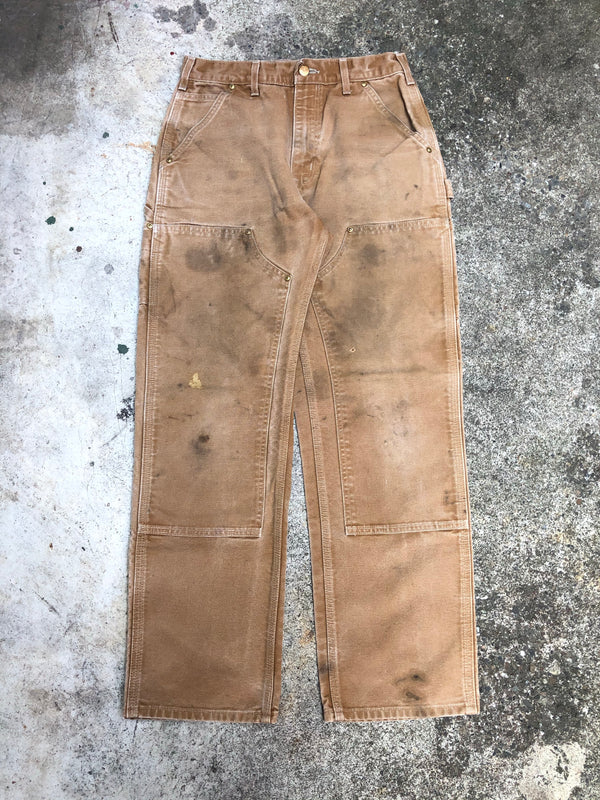 Carhartt B01 Tan Double Front Knee Work Pants (29X29)