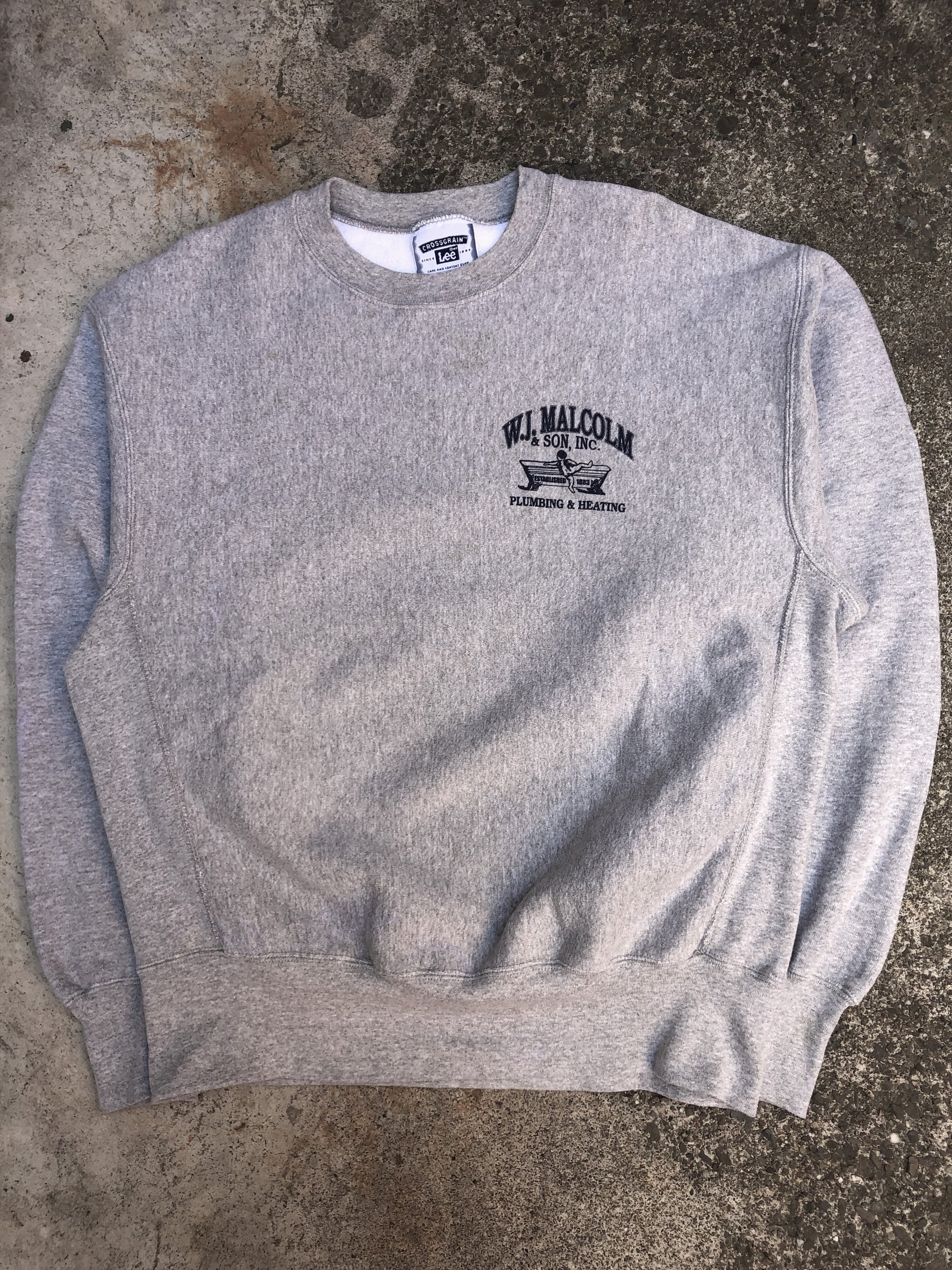 1990s Heather Grey “Cupid Plumbing” Sweatshirt