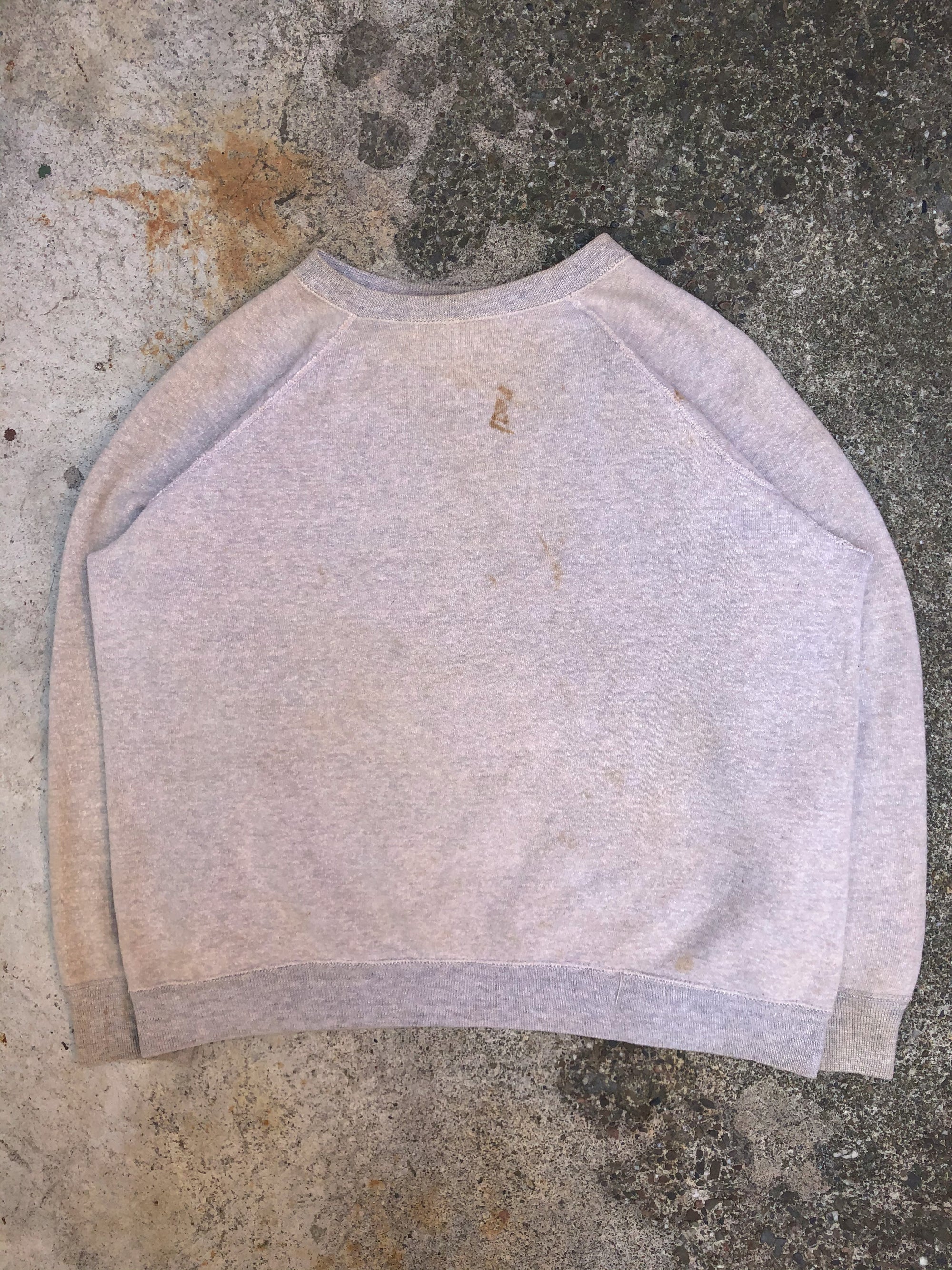 1980s Oatmeal Blank Raglan Sweatshirt