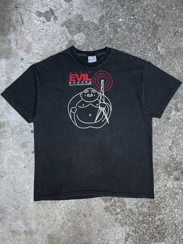 Vintage 00s “Radio Evil Buddha” Hanes Beefy Tee