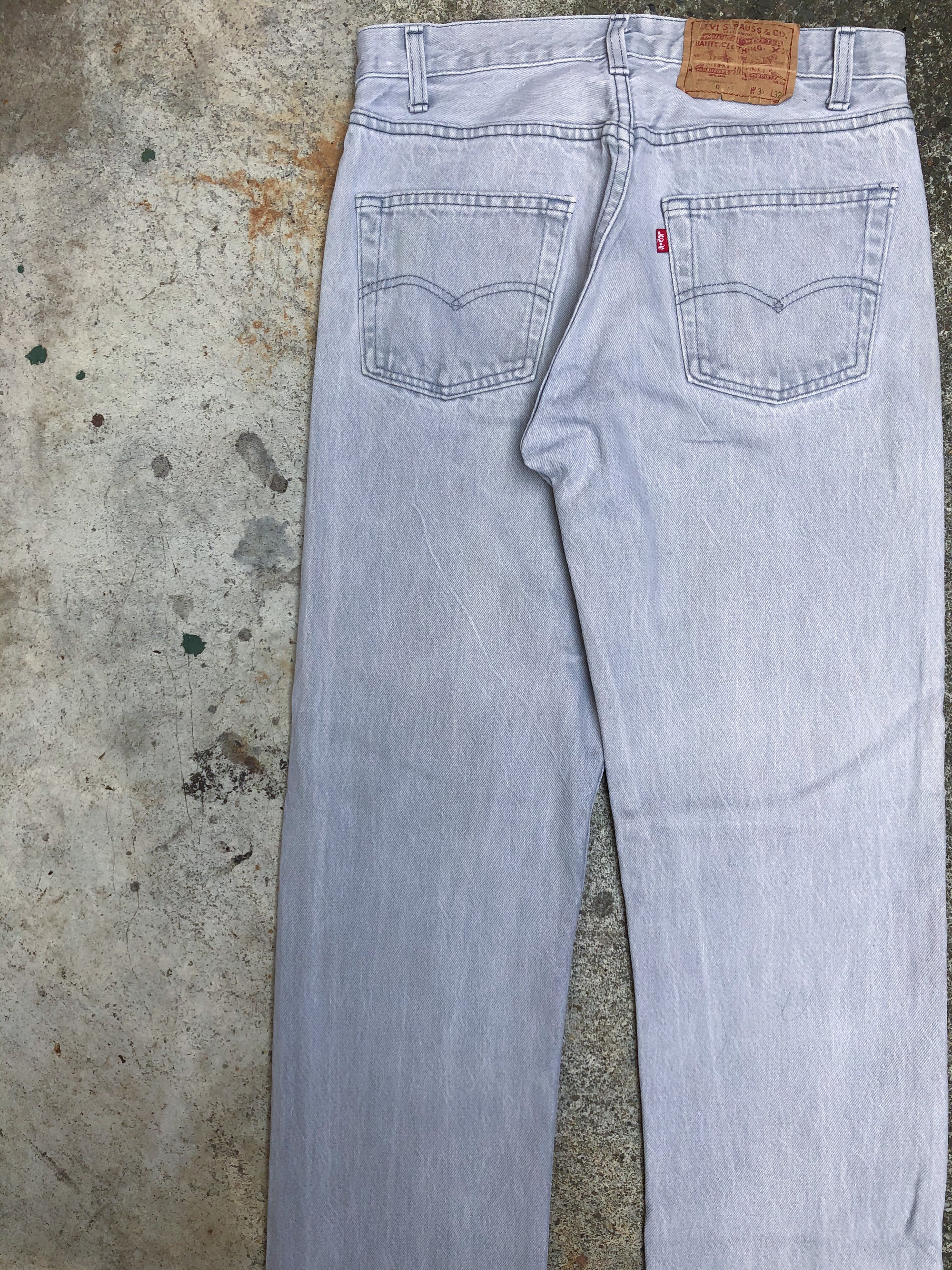 1980s Levis Faded Grey 501 (29X31)