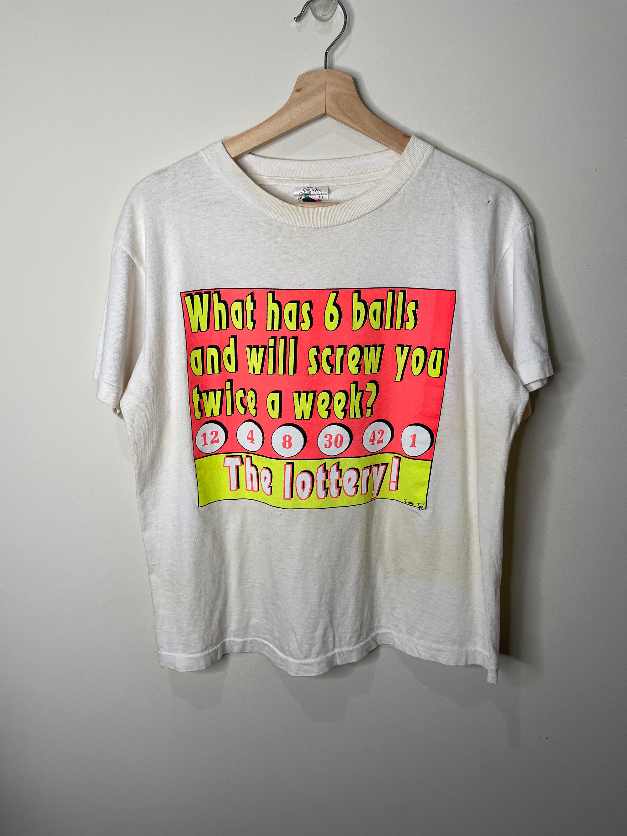 1990s “The Lottery!” Single Stitched Tee (M)