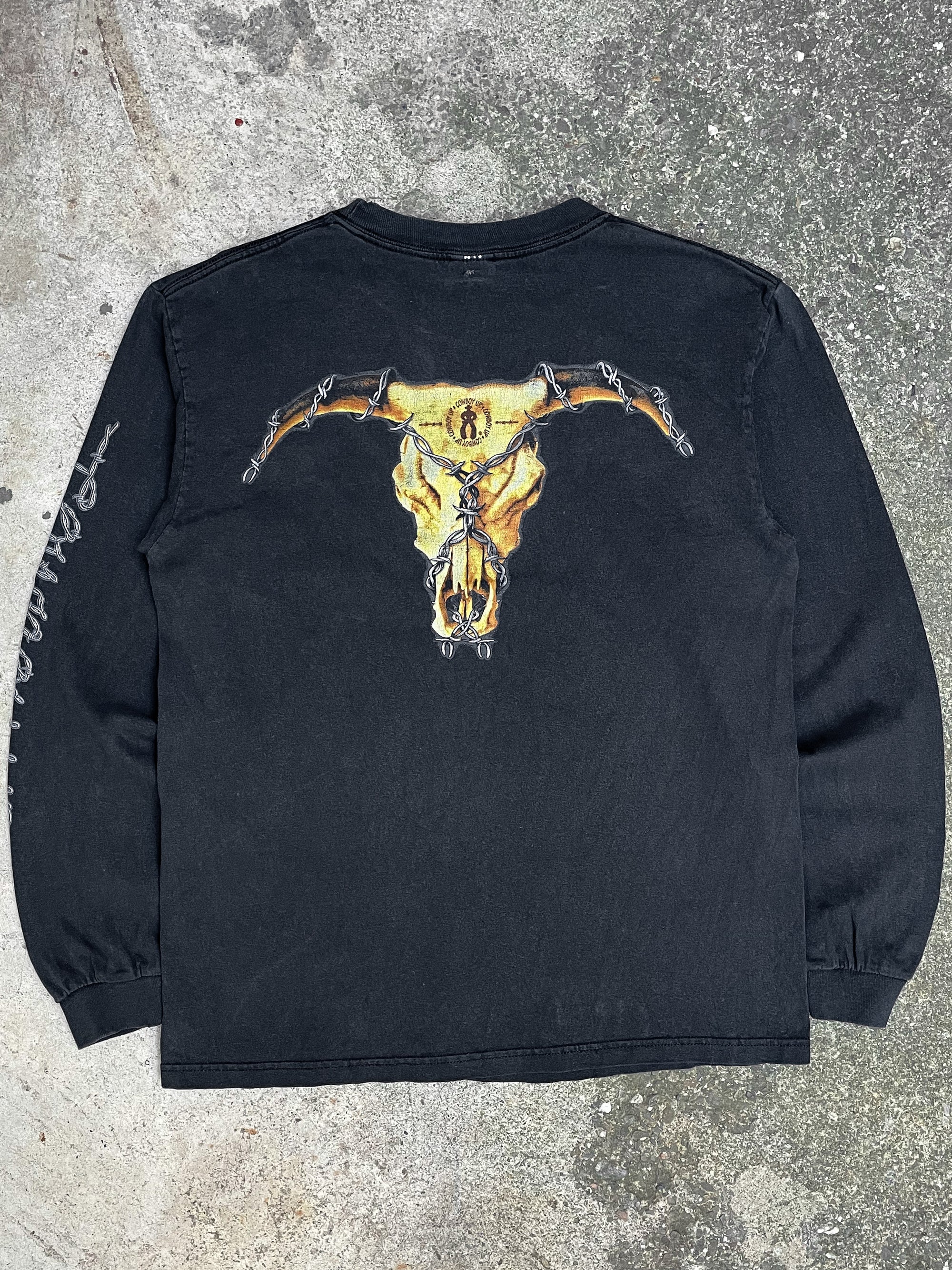 2000s “Cowboy Up” Long Sleeve Tee (M)