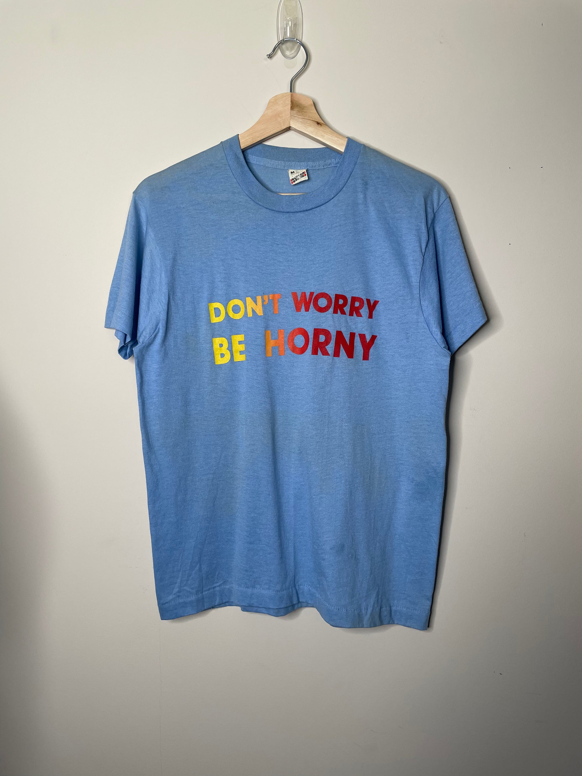 1980s “Don’t Worry Be Horny” Single Stitched Screen Stars Tee (S)