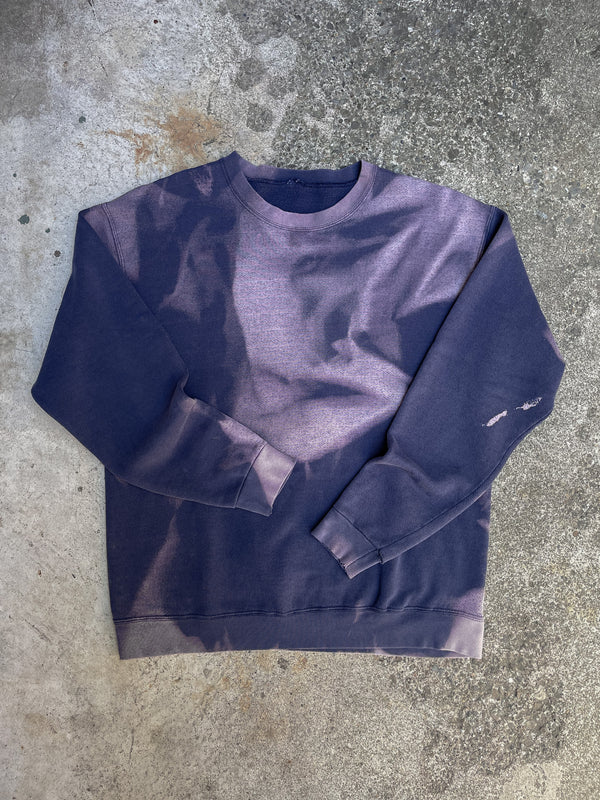 1990s Sun Bleached Eggplant Blank Sweatshirt