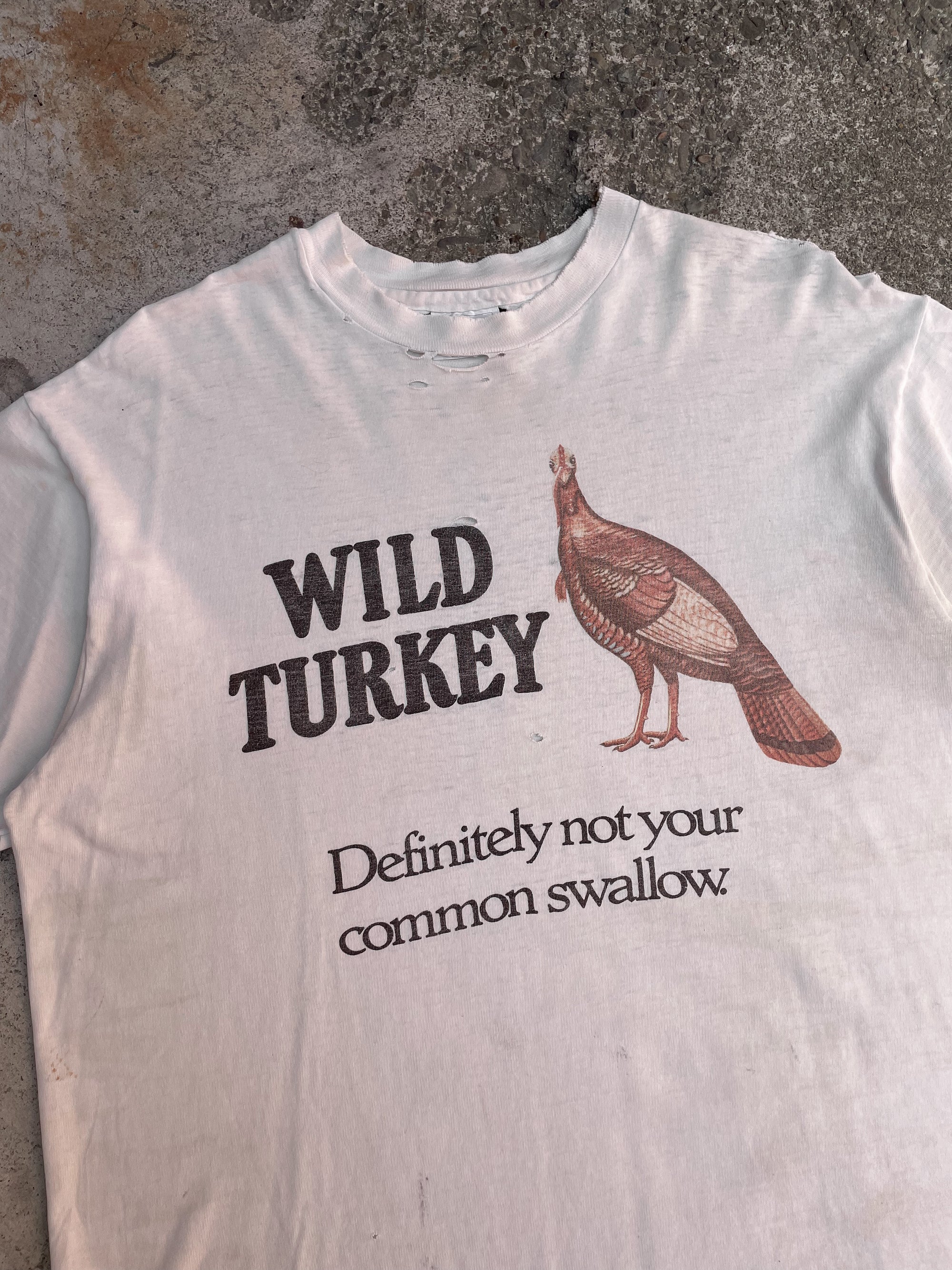 1990s Thrashed “Not Your Common Swallow” Hanes Beefy Tee