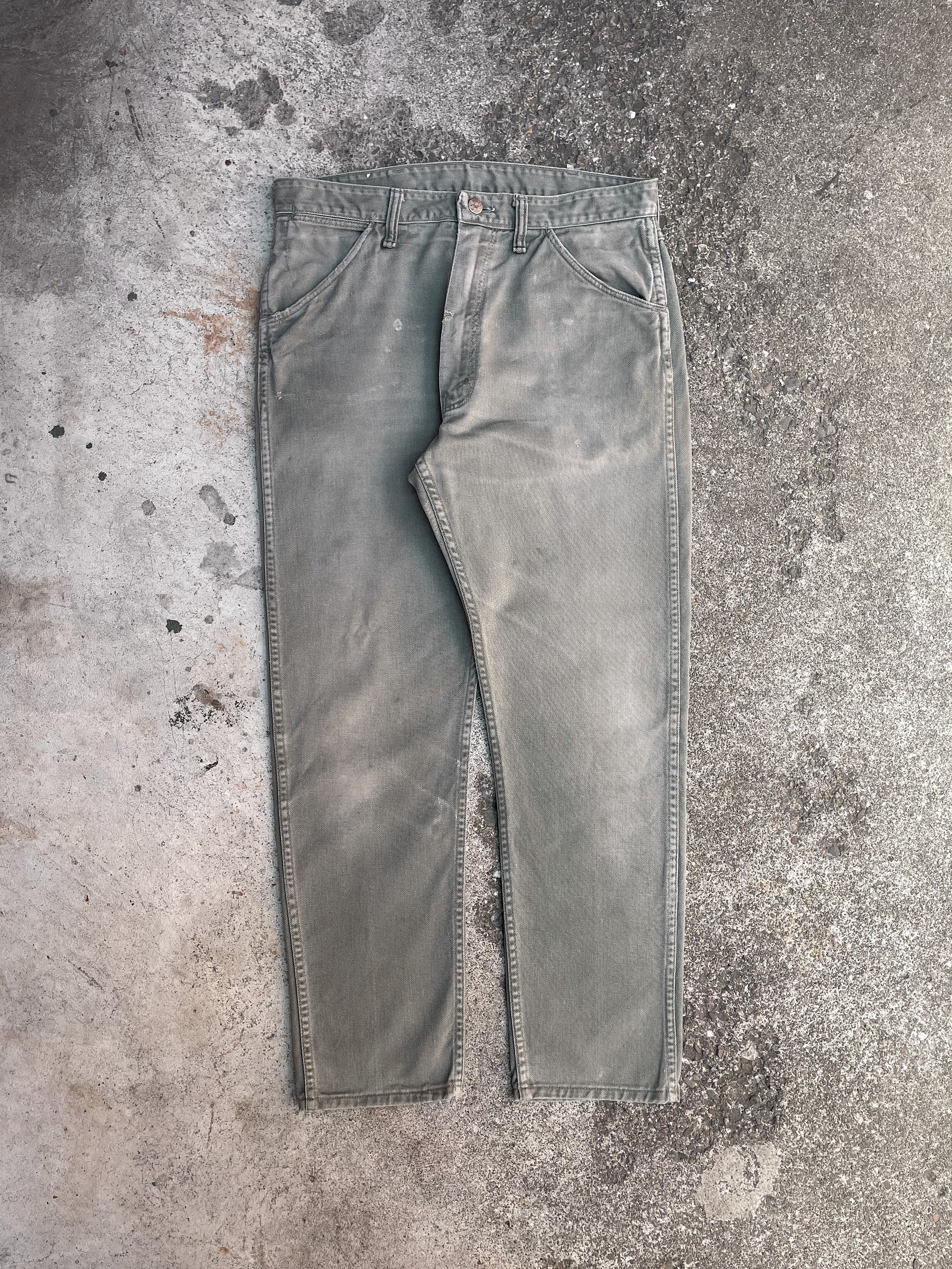 1960s Wrangler Faded Sage Green Pants (32X28)