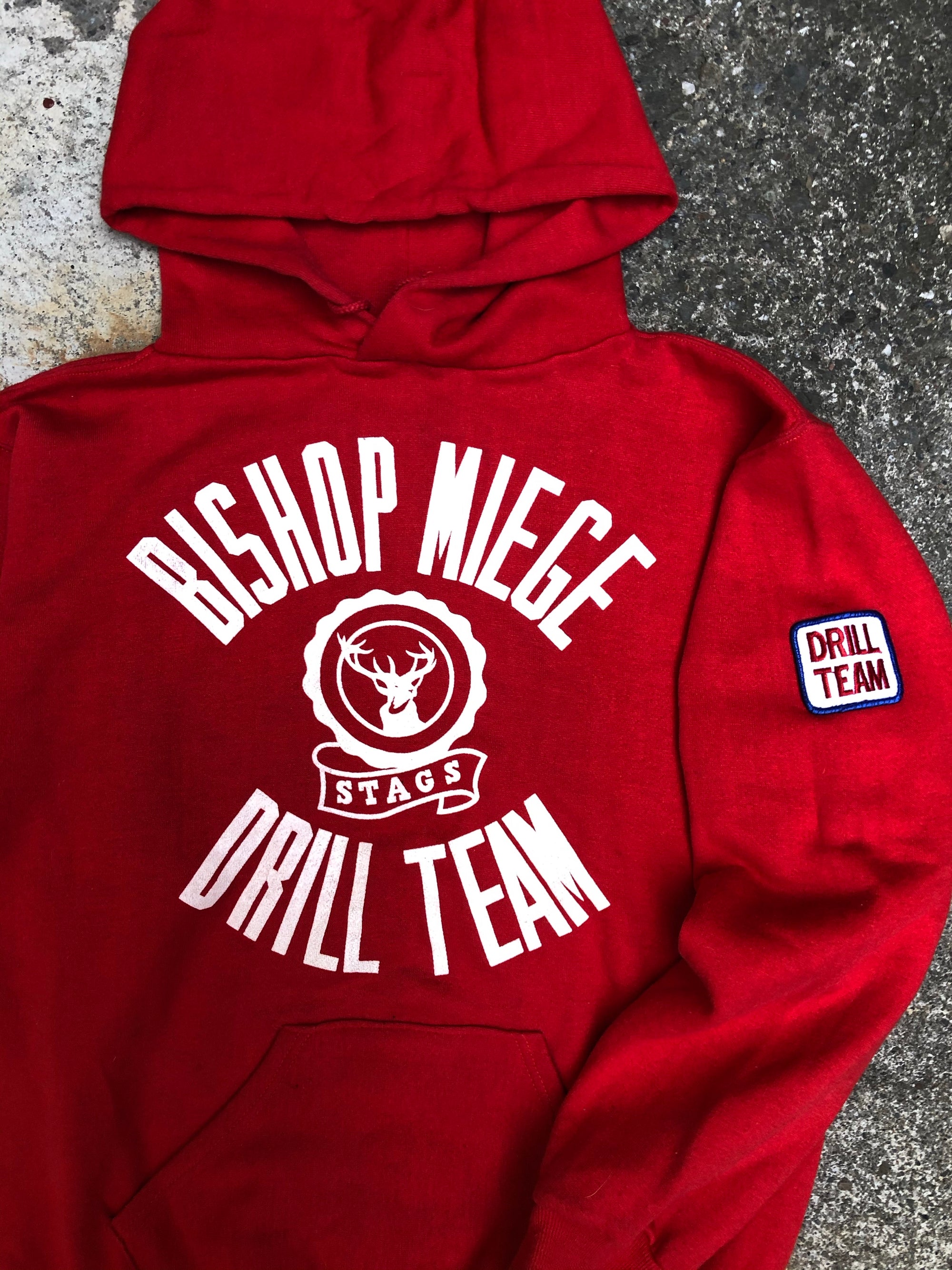 1970s Russell “Bishop Miege Drill Team” Patch Hoodie