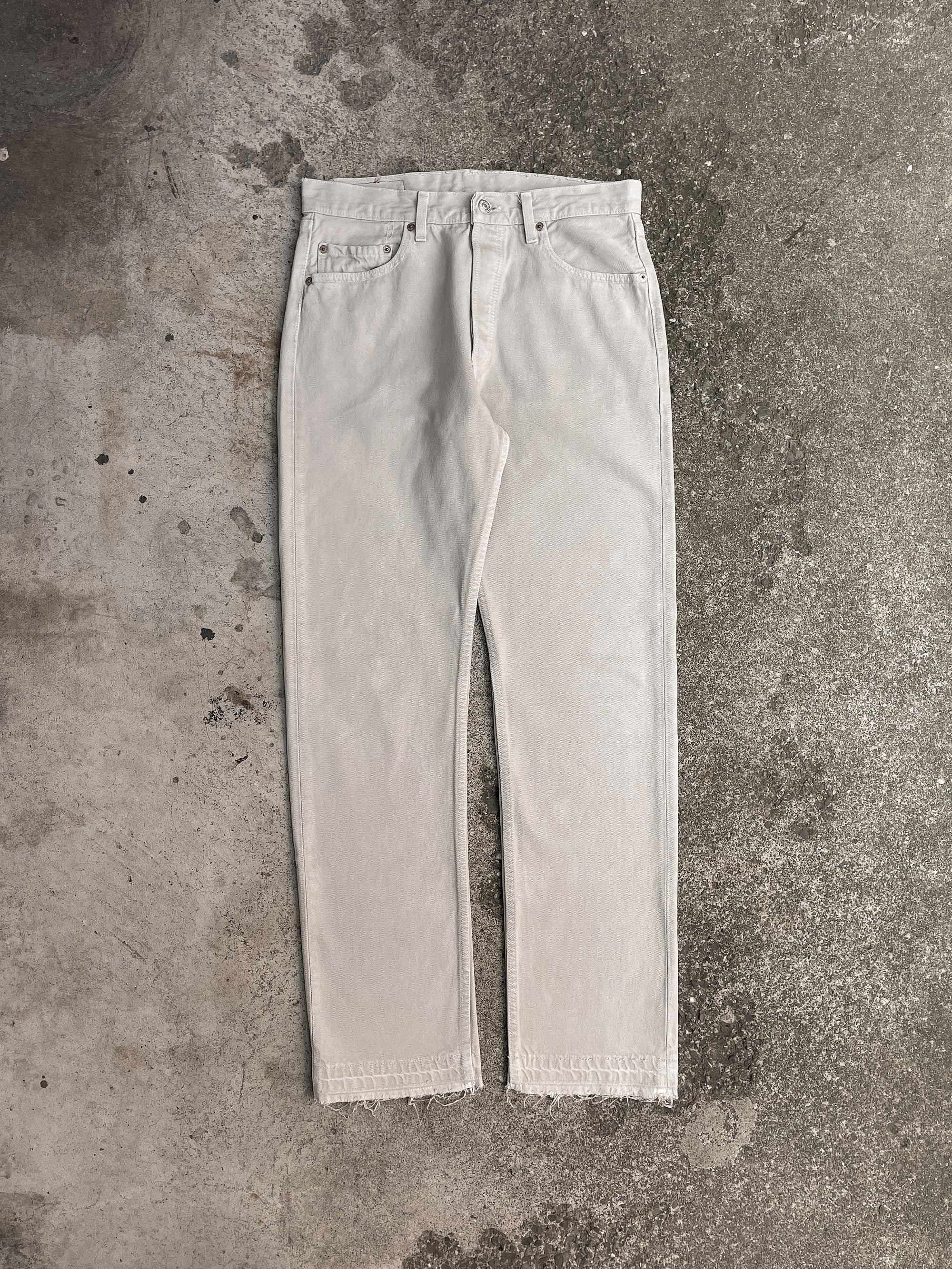 1990s Levi’s Cream 501 Released Hem (30X32)