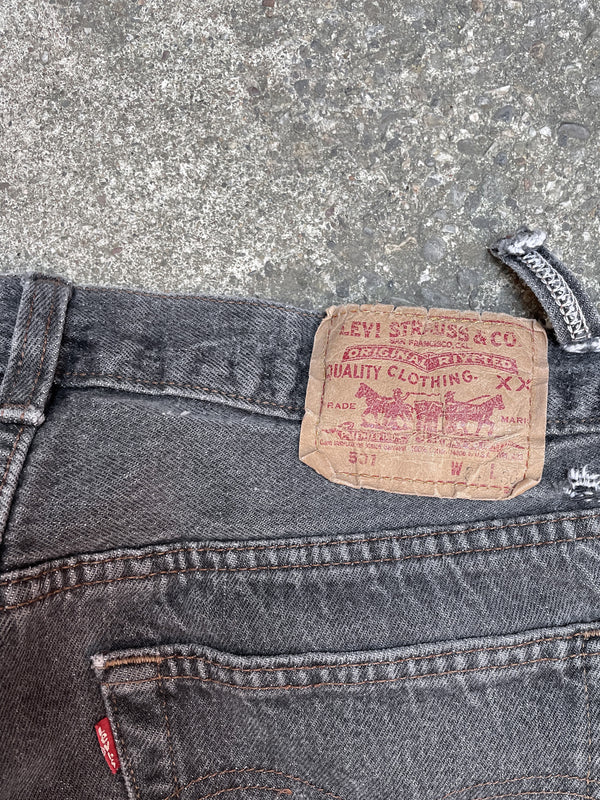 1980s/90s Levis Faded Grey 501 Released Hem (31X29)