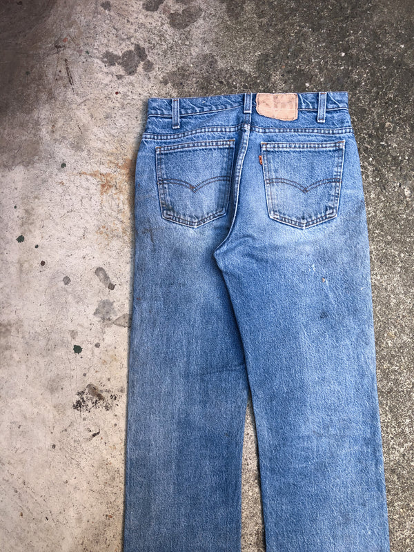 1980s Orange Tab Levis Faded Blue 509 (30X30)