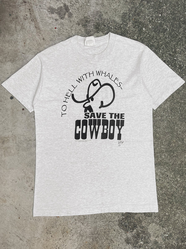 1990s “Save The Cowboy” Single Stitched Tee (M)