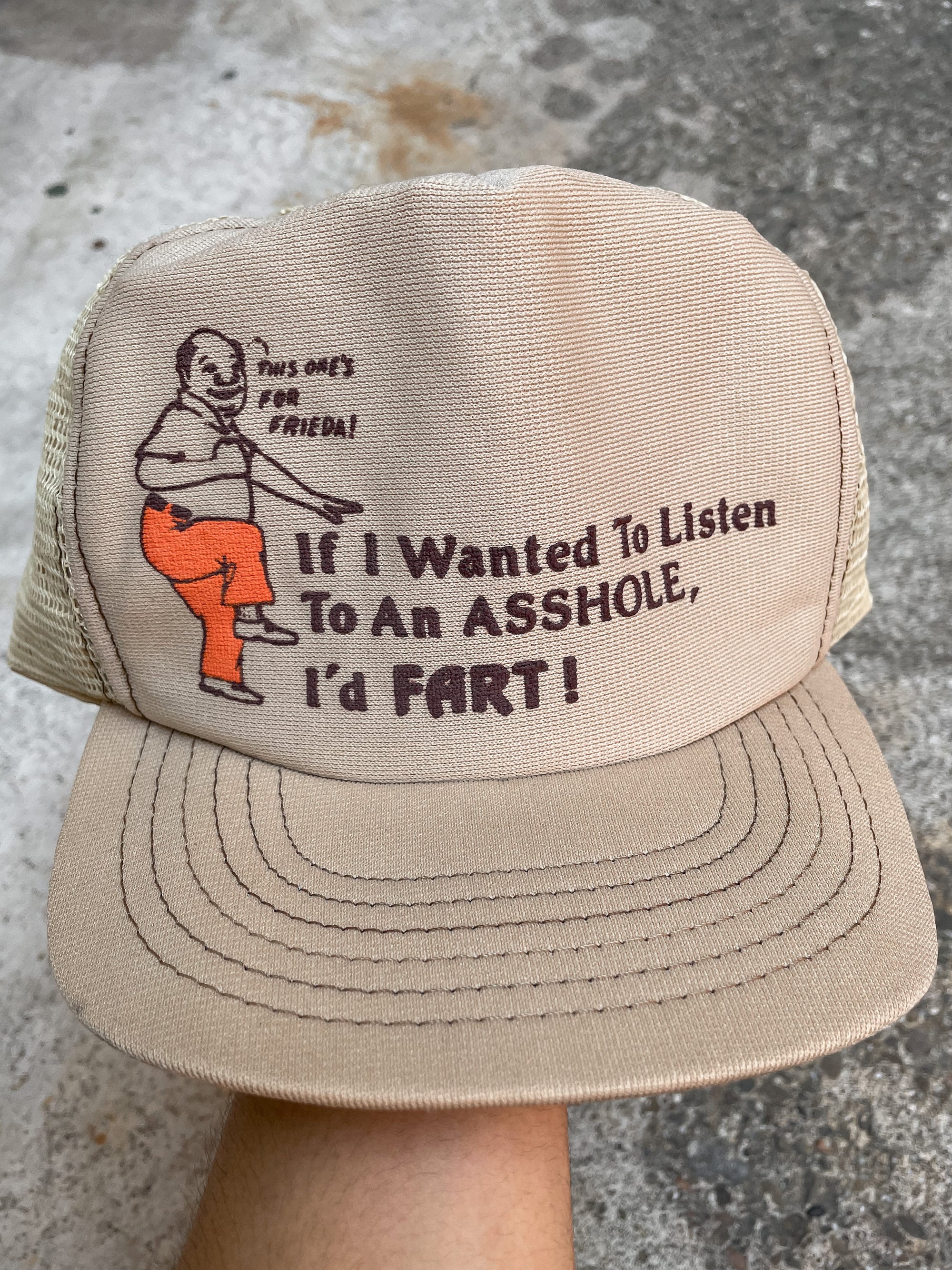 1980s “If I Wanted to Listen to an Asshole…” Trucker Hat