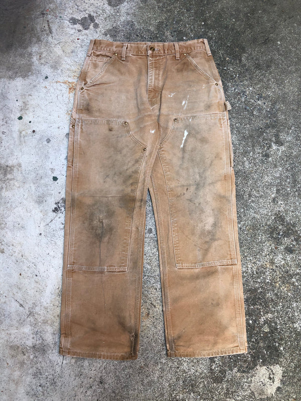 Carhartt B01 Tan Double Front Knee Work Pants (31X29)