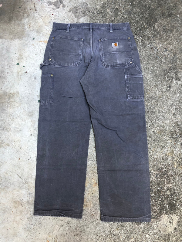 Carhartt B01 Gravel Grey Double Front Knee Work Pants (32X28)