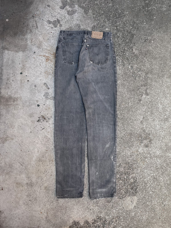 1980s Levi’s Repaired Faded Charcoal 501 (28X31)