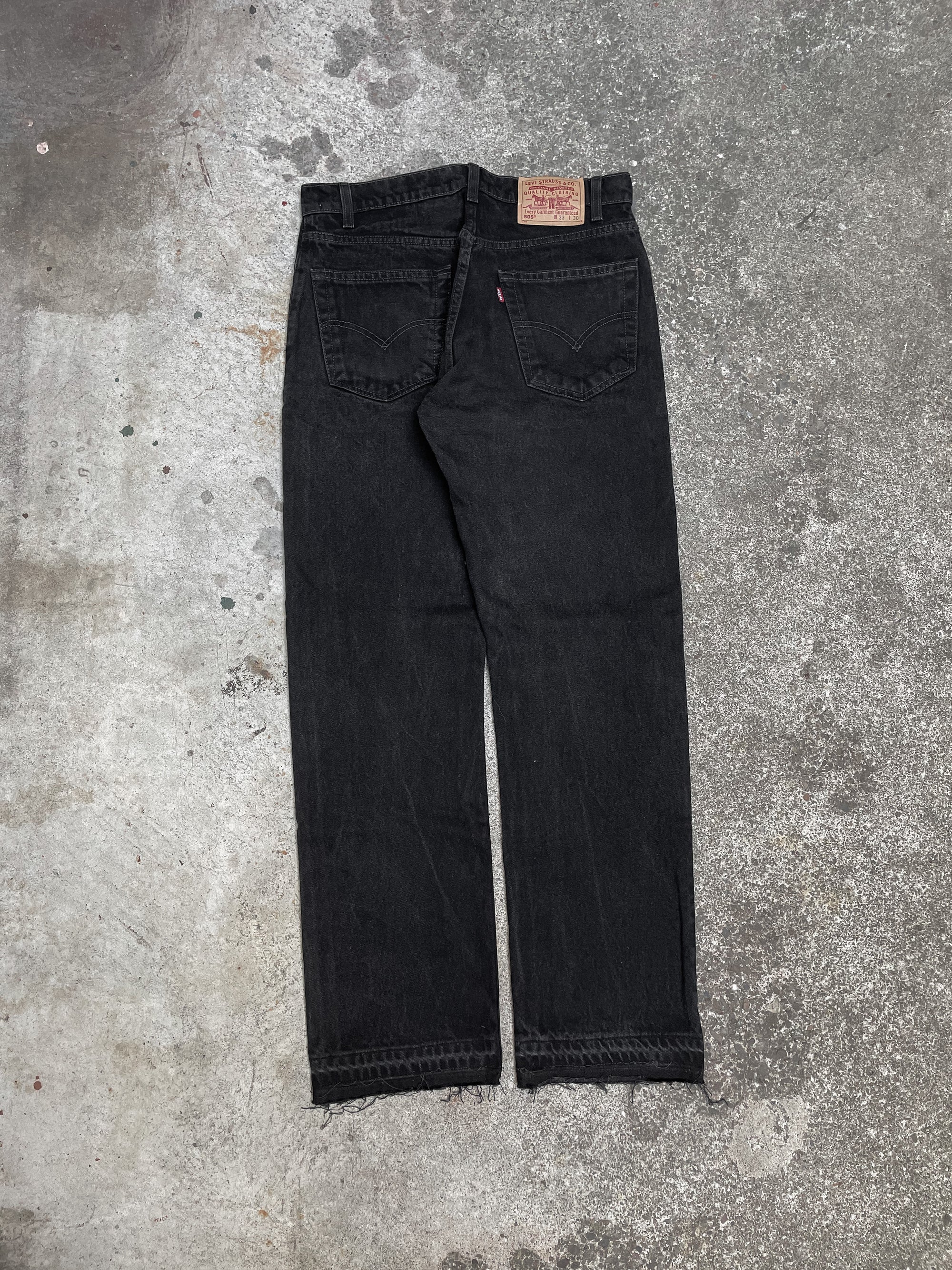 1990s Levi’s Black 505 Released Hem (32X30)