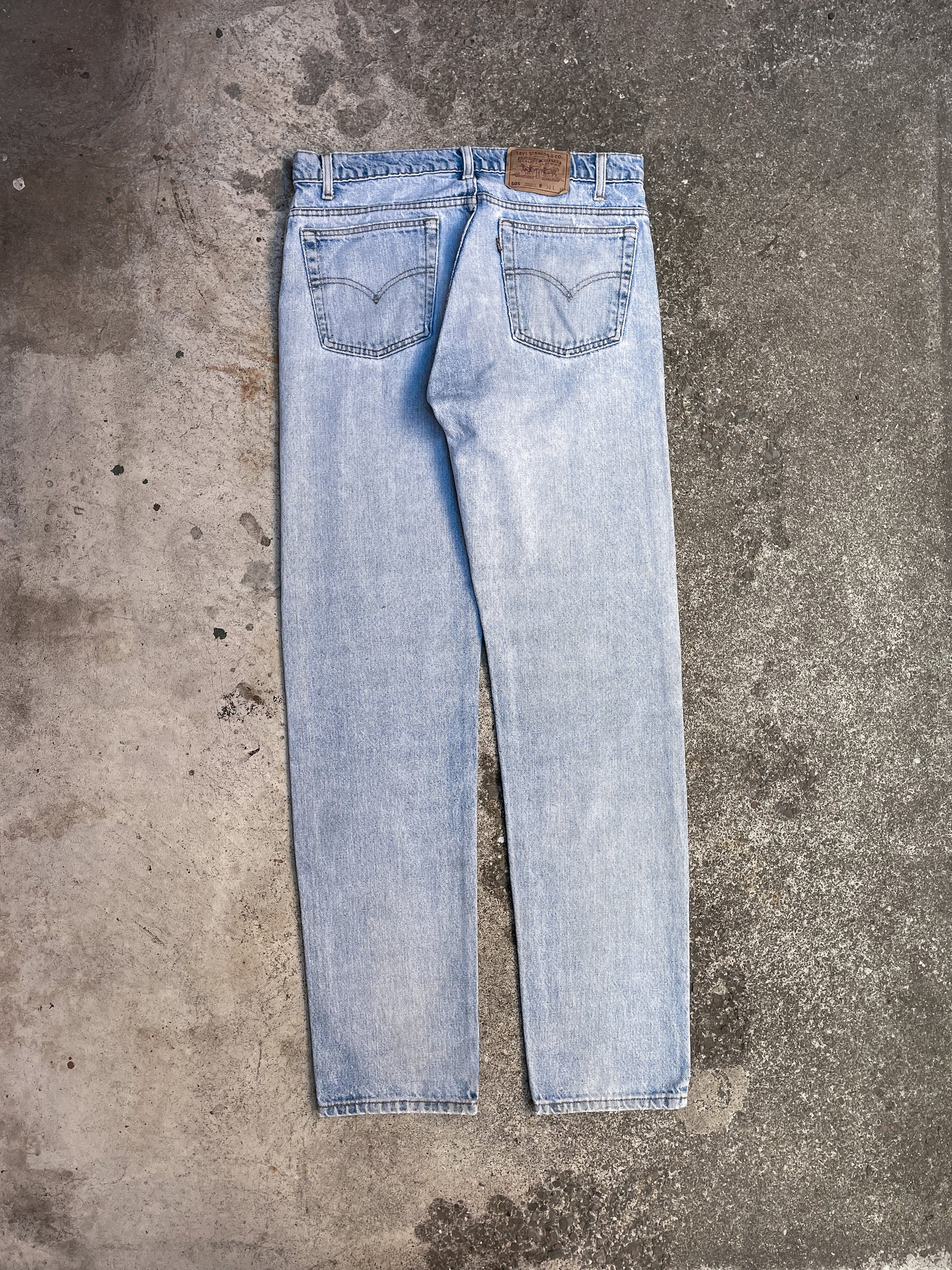 1990s Levi’s Repaired Faded Blue 505 (34X34)